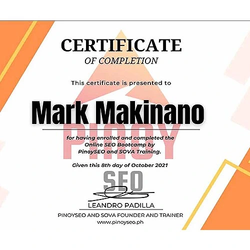 SEO Specialist Certificate